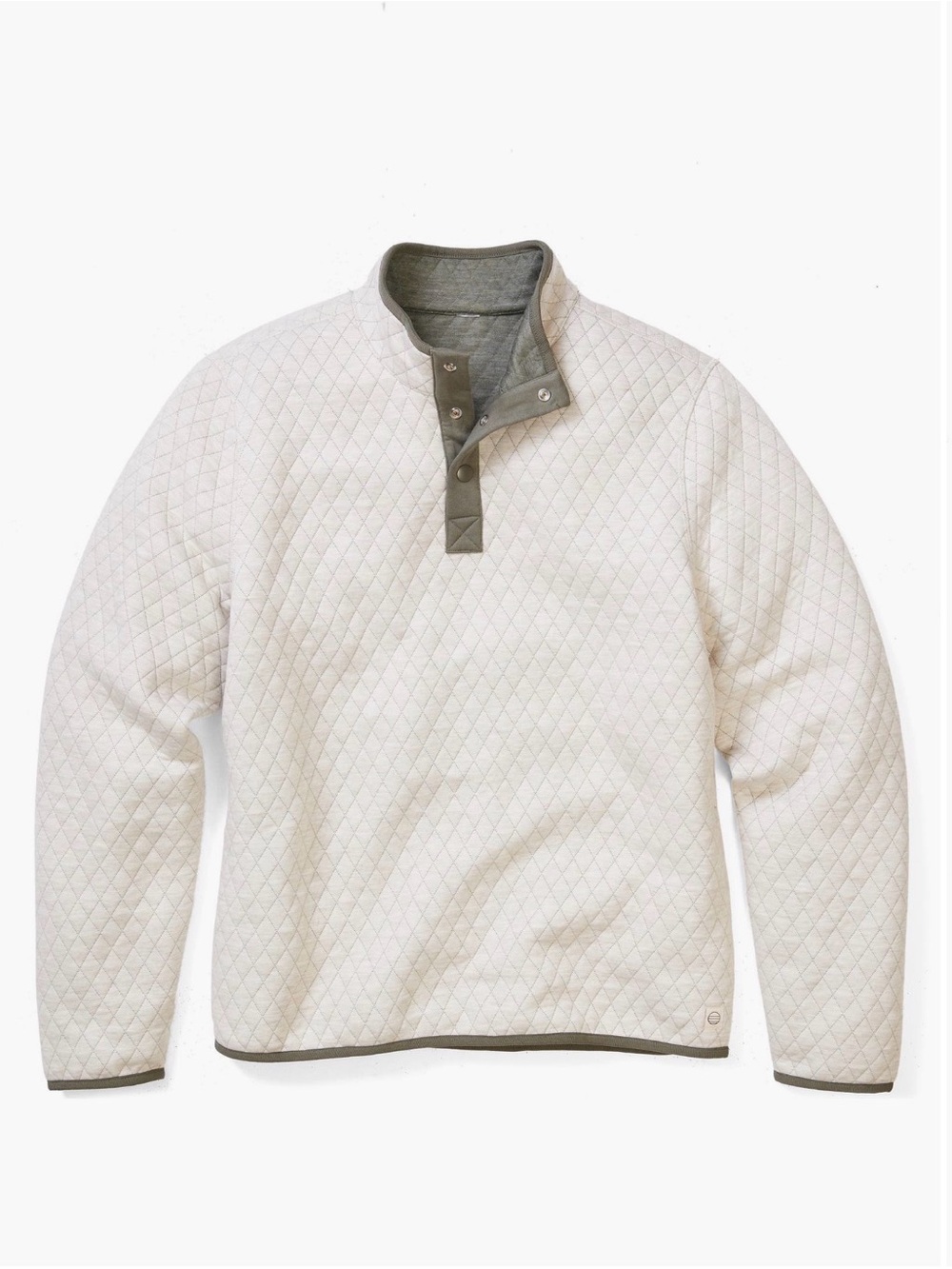 NWOT Marine Layer Men's Corbet Quilted Reversible Pullover- Oatmeal/Olive- M